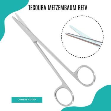 Imagem de Tesoura metzembaum reta - LOVE SAUDE