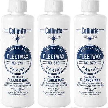 Imagem de Cera de limpeza Collinite No. 870 Fleetwax Marine 473 ml, pacote com 3