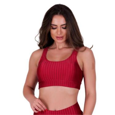 Imagem de Top Fitness de Academia com Bojo Removível New Zig 3D Liso Nicole - NA