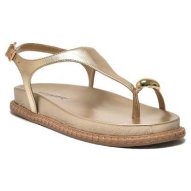 Imagem de Sandália Feminina Via Marte Papete Metalizada 315-001-01-Feminino