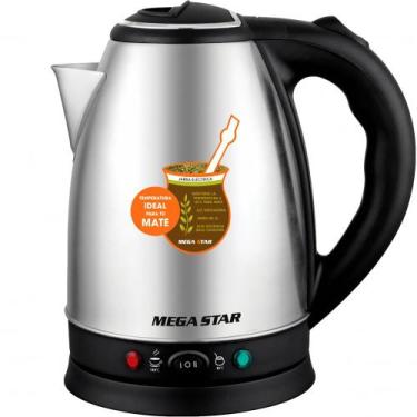 Imagem de Chaleira Eletrica Mega Star TMK21 Inox 110V - 2L