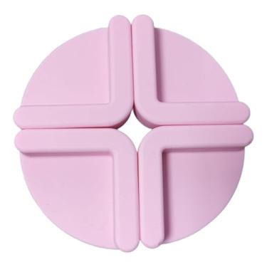 Imagem de Bothyi 4x Pés para Tábua de Corte, Pés de Substituição para Tábuas de Corte, Utensílio de Cozinha Antiderrapante, Protetor Doméstico, Tapete de Silicone, Rosa
