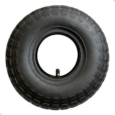 Imagem de Kit de pneus reforçados + câmaras de ar para quadriciclo, mini veículo off-road, scooter, carrinho de mão 4.10/3.50-4