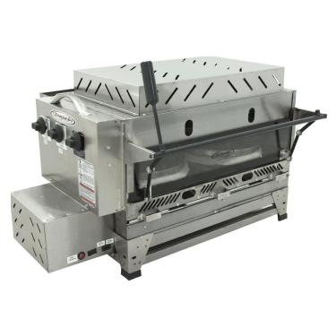 Imagem de Forno De Pizza Grill Giratório Itajobi 71x43 Cm Com 2 Infravermelhos Refratário