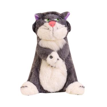 Imagem de Estojo de lápis de pelúcia de grande capacidade com design de desenho animado de Lúcifer