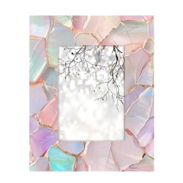 Imagem de Moldura abstrata de vidro mármore de 12 x 17 cm para mesa vertical ou horizontal e parede moldura abstrata de vidro de mármore para pôster de certificado, decoração de casa, ideias de presentes para a