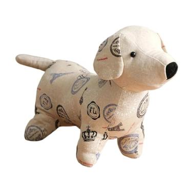 Imagem de WeiLaiKeQi Batente de porta decorativo em forma de cachorro, com peso e enchimento de areia. Ideal para quarto, sala de estar e local de trabalho, Coroa