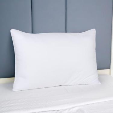 Imagem de Travesseiro de resfriamento Queen Size para pessoas que dormem de lado e de trás, fibra de alta densidade de 18 cm para conforto de luxo