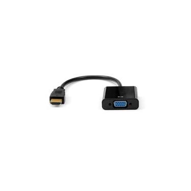 Imagem de Cabo Adaptador HDMI para VGA Plus Cable, 10 Centímetros - ADP-HDMIVGA10BK