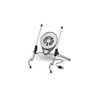 Imagem de Suporte Ergonômico Octoo Uptable para Notebook com Cooler - Cromado/Cinza  UPC-01