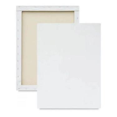 Imagem de 10 Telas Profissional Crua para Pintura 20x30cm Ótima Qualidade - Real