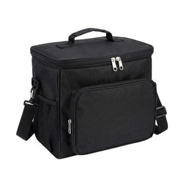 Imagem de Bolsa Térmica Grande Lancheira Marmita Fitness Academia Trabalho Viagem Camping 11L (Preta)