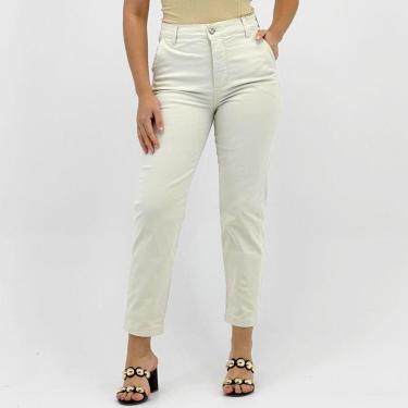 Imagem de Calça Reverso em Sarja Mom Feminina-Feminino