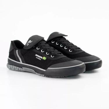 Imagem de Tênis Futsal Randall Lona Alfa Ad - Preto/Cinza-Unissex