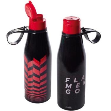 Imagem de Garrafa Flamengo 530ml Caminhada Escritorio Esporte - Plasutil