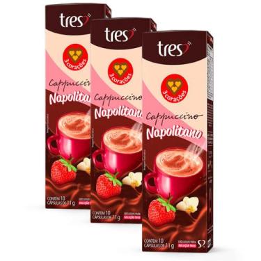 Imagem de 30 Cápsulas Três Corações Cappuccino Napolitano - 11442