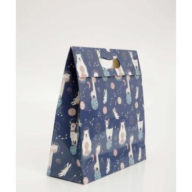 Imagem de Embalagem Presente Sacola Estampa Ilhamas Marisa-97115, UN, Azul