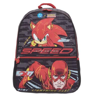 Imagem de Mochila Sonic Infantil Escolar 2026 Oficial Pacific Costas