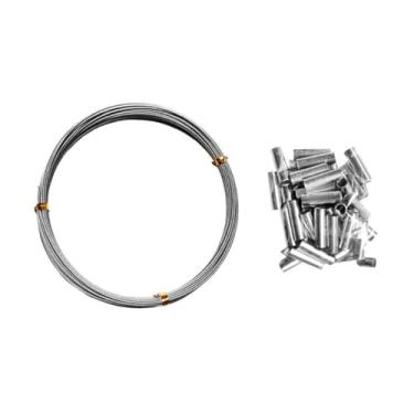 Imagem de Cabo de aço com luvas para pesca com 10 metros x 50lb - Albatroz