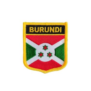 Imagem de Ruoming 1 PÇ Patch de bandeira multinacional bordado a ferro ou costurado em bordado tático militar nacional multinacional (Burundi)