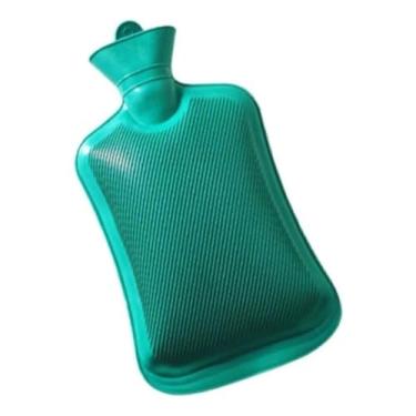 Imagem de Bolsa Térmica de Borracha Para Compressa de Água Quente e Fria - 1 LITRO - Cólica Dor e Conforto - 3 Cores (Verde)