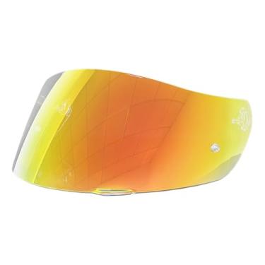 Imagem de BSTOP Protetor facial K1 com proteção UV para AGV K1, K1S, K3SV, K5, K5S viseira de para-brisa (Revo Clear Red-Day and Night)