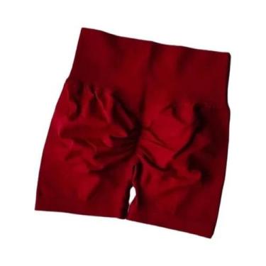 Imagem de Shorts De Yoga Femininos De Cintura Alta Sem Costura Com Compressão Pa