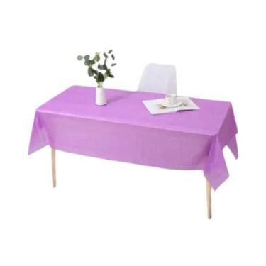 Imagem de Toalha De Mesa Plástica Reutilizável 137x183cm Livre De BPA Para Janta