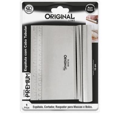 Imagem de Espátula Inox 15cm Profissional  Cortador e Raspador para Massas, Bolo