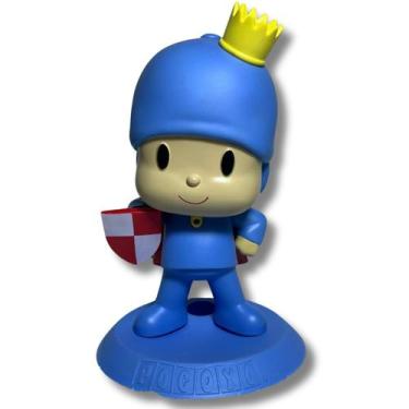 Imagem de Boneco Pocoyo Vinil Articulado Cavaleiro Versão Príncipe Coleção Temát