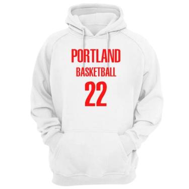Imagem de Blusa Moletom Capuz Basquete Portland Basketball número 22 - Loja Clic