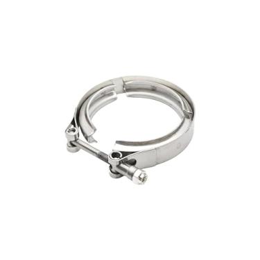 Imagem de AUXBC Braçadeira de banda V de 2,75 polegadas, braçadeiras de parafuso de banda V de aço inoxidável 304, braçadeira de escape universal para terminais de silenciador Turbo Downpipes conectando