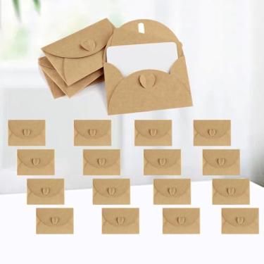 Imagem de Pacote com 16 envelopes de papel kraft vintage, envelopes recicláveis duráveis para convites de casamento, cartões comemorativos, notas de negócios e eventos