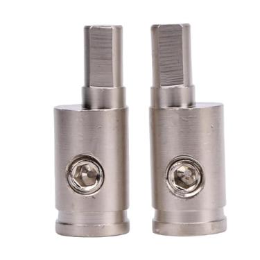 Imagem de aqxreight Redutores de Entrada Amplificador de Latão, Conectores de Fio Amplificador de Metal Durável de Alta Resistência para de Som de Carro, Acessórios de áudio de Veículos, 1 par (4GA é 4GA)