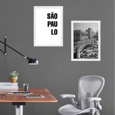 Imagem de Kit 2 Quadros Foto Antiga 45X34Cm - Com Vidro