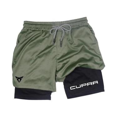 Imagem de Bermuda Esportiva Masculina De Secagem Rápida E Respirável, Dupla Cama