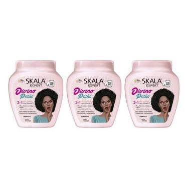 Imagem de Creme Skala 1Kg Divino Potão Transição Capilar-Kit C/3Un