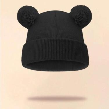 Imagem de Gorro De Malha Quente Para Bebês Meninos E Meninas, Acessórios Infanti