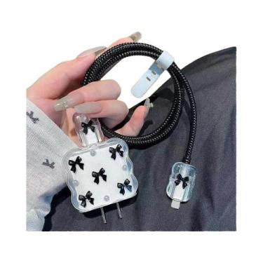 Imagem de Protetor De Carregador Para iPhone 15W 20W, Organizador De Cabos, Kit 