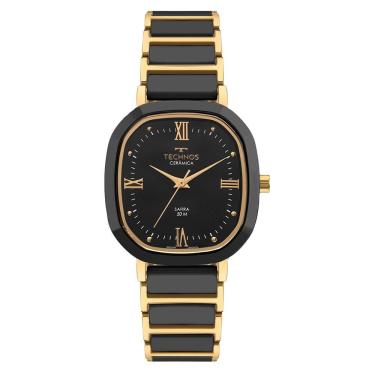 Imagem de Relógio Technos Feminino Ceramic Sapphire Dourado - 2035ndv-1p