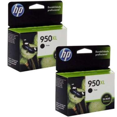 Imagem de Cartucho Hp 950Xl Kit 2 Pçs Preto 53Ml - Cn045Ab