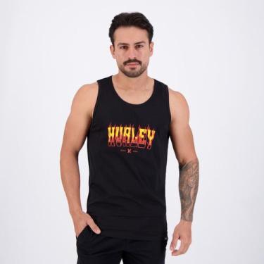 Imagem de Regata Hurley Silk Flame Preta, M