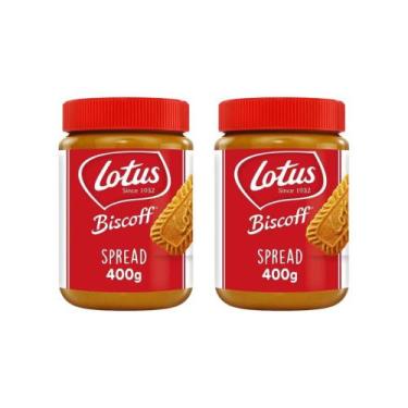 Imagem de Kit 2 pastas biscoito lotus biscoff spread 400g caramelizada  inspirad
