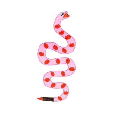 Imagem de Arte De Parede Em Tela Abstrata Colorida Boho Com Estampa De Tigre E L