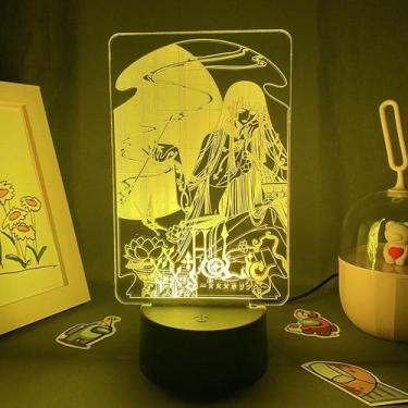 Imagem de Night Light Anime Xxxholic Yuuko Ichihara 3D Acrílico 22cm - Taiyuanke