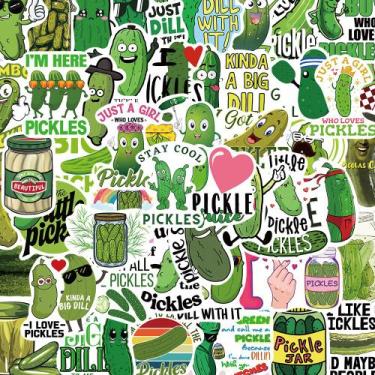 Imagem de Pacote de adesivos Funny Pickle, 50 unidades à prova d'água para lapto