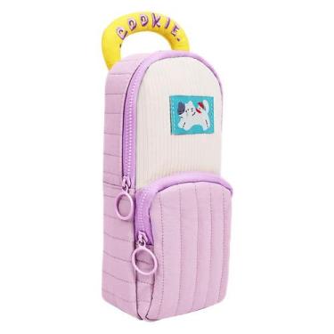 Imagem de Estojo de lápis de tecido acolchoado de grande capacidade com biscoito