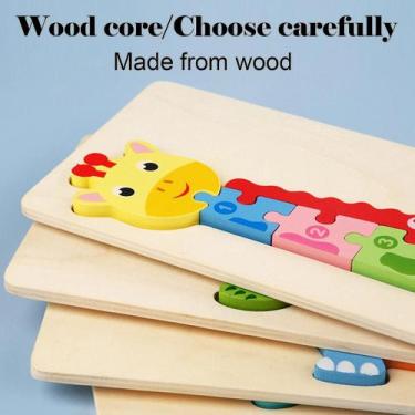 Imagem de Quebra-cabeça educacional Toy Animal Sumber Matching Board p - Gloome 