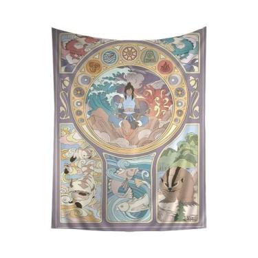 Imagem de Tapeçaria De Parede Com Estampa De Flores Hippie Avatar: the Last Airb