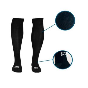 Imagem de Meião Futebol Pro Soccer Profissional Meia para Esportes, Preto, 38/44